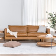 丹麥Tolv Base經典原著三人沙發 (焦糖)