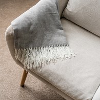 丹麥Tolv 北歐優雅扶手單人沙發 (米白)