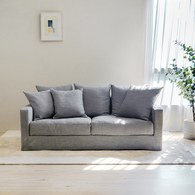 丹麥Tolv Sloopy自由氣息法式三人沙發(灰)