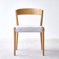 丹麥Tolv 一字靠背單椅 (布面/混麻灰)