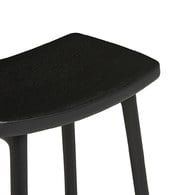 丹麥Tolv Odd 微波浪吧台椅 (黑)