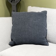 丹麥Tolv 棉麻抱枕 (50x50、墨灰)