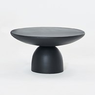 丹麥Tolv Fasika 混凝土圓形茶几(黑)