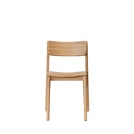 丹麥Tolv Poise典藏實木可堆疊單椅(橡木/皮革椅墊)