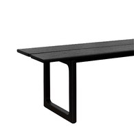 丹麥Tolv Hover設計師輪廓長凳(黑色/170公分)