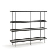 丹麥Tolv Humla 立體邊緣多層置物展架 (黑色、高135 公分)