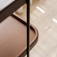 丹麥Tolv Humla 立體邊緣多層置物展架 (胡桃木、高135 公分)