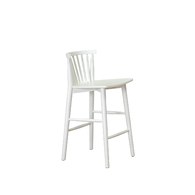 丹麥Tolv Requin 鏤空椅背吧台椅 (白)