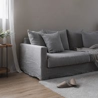 丹麥Tolv Sloopy自由氣息法式3.5人沙發 (淺灰)