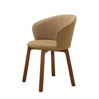 丹麥Tolv Glide滑翔扶手單椅 (土棕貓抓布)