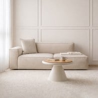 丹麥Tolv Baker積木沙發 (米色貓抓布 左扶手)