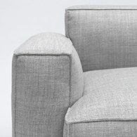 丹麥Tolv Baker積木布面沙發 (右向、混麻灰)