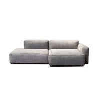 丹麥Tolv Baker積木布面沙發 (右向、混麻深棕)