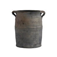 丹麥Tine K Home 煤炭黑復古直筒花器