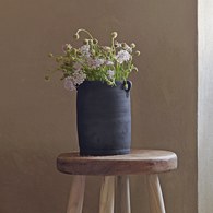 丹麥Tine K Home 煤炭黑復古直筒花器