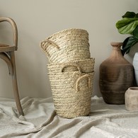 丹麥Tine K Home 棕梠葉編織置物籃