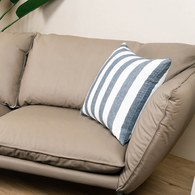 丹麥tineKhome 簡約條紋方形靠枕 (洋藍、長50公分)