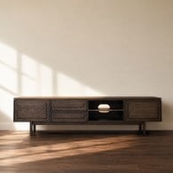 丹麥Tolv Yorke 橡木電視櫃(220公分、拿鐵色)