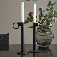 丹麥Nordal 圓框工業風支架燭台