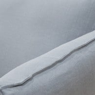 波蘭Sits Hugo金屬腳布面三人沙發 (亮灰G)