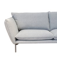 波蘭Sits Hugo金屬腳布面三人沙發 (霧灰G)