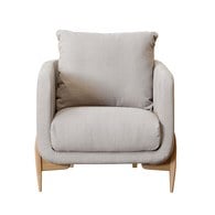 波蘭Sits Jenny棉花糖單人沙發(淺灰褐)