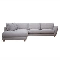 波蘭Sits Viktoria沉浸於美好暖陽左向L型沙發 (灰米、寬302公分)