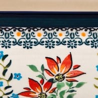 波蘭 Zaklady 紅火花季陶瓷盆栽 (長31公分)