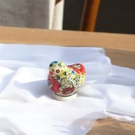 波蘭 Zaklady 紅花園小雞陶瓷擺飾