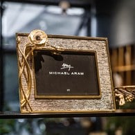 美國MichaelAram 瀲灩銀蓮花裝飾相框