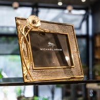 美國MichaelAram 瀲灩銀蓮花裝飾相框