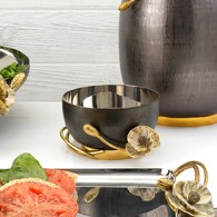 美國MichaelAram 瀲灩銀蓮花堅果點心碗