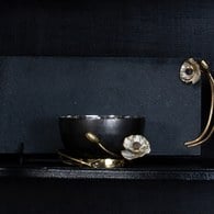 美國MichaelAram 瀲灩銀蓮花堅果點心碗