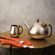美國MichaelAram 銀杏蝴蝶翅膀圓弧型茶壺