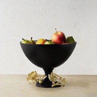 美國Michael Aram 黑金大理花餐桌盛裝碗