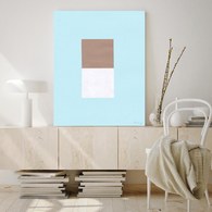 美國TwoPalms 峽谷流水方塊圖紋掛畫 (帆布、64公分)