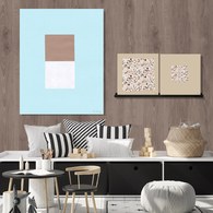 美國TwoPalms 峽谷流水方塊圖紋掛畫 (帆布、64公分)