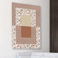 美國TwoPalms 峽谷砂石多格圖紋掛畫 (帆布、64公分)