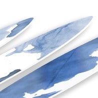 美國TwoPalms 藍水墨浪板掛畫組 (107公分)