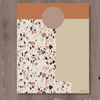 美國TwoPalms 峽谷砂石落日掛畫 (64公分)