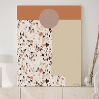 美國TwoPalms 峽谷砂石落日掛畫 (64公分)