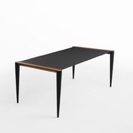 義大利HORM BOLERO奈米錐形腳餐桌 (黑)