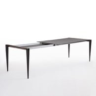 義大利HORM BOLERO奈米錐形腳可延伸餐桌 (黑)