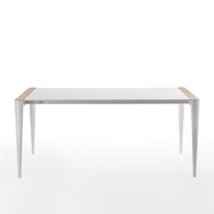 義大利HORM BOLERO奈米錐形腳可延伸餐桌 (白)