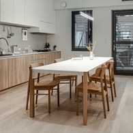 義大利HORM TANGO極致奈米可延伸餐桌 (白、可延伸)