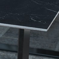 義大利OliverB HUB雅士陶瓷餐桌 (曜黑、長160公分)