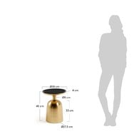 夏馬Shiamal Home 黑琺瑯金秤邊桌