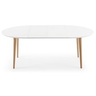 夏馬Shiamal Home 奧克蘭橢圓可延伸餐桌 (消光白)