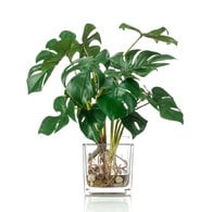 荷蘭Emerald人造植栽 龜背芋水培盆 (45公分)