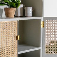 荷蘭HkLiving RETRO橢圓半開放式高櫃(灰綠)